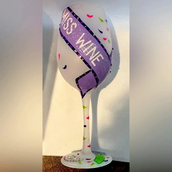 Lolita | “Miss Wine”, wine glass. - Picture 1 of 16